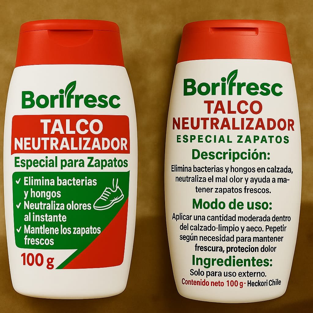 Talco BORIFRESC Zapatos 80 g desodorante