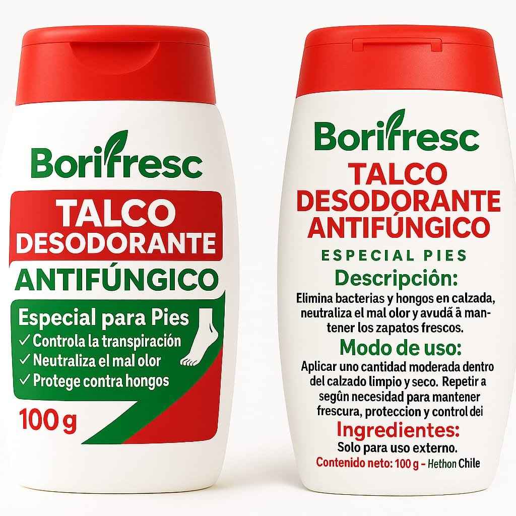 Talco BORIFRESC Pies 80 g antifúngico